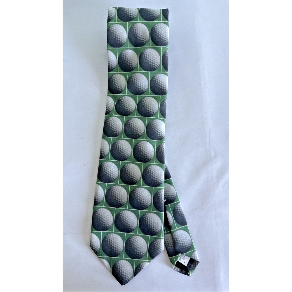 Ralph Marlin Tie Vintage 1996 Golf Novelty Son of Just Balls Sports USA